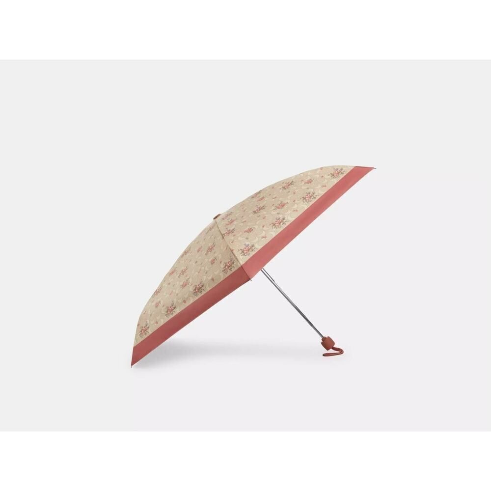 NWT Coach CCS84 Uv Protection Mini Umbrella With Floral Print